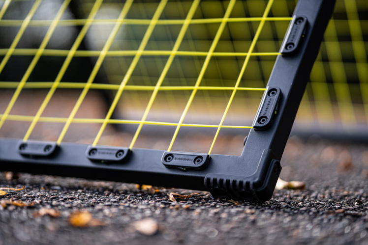 Closeup of Football Rebounder